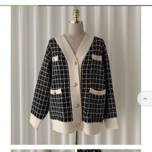 YES Style tweed sweater, NEW one size